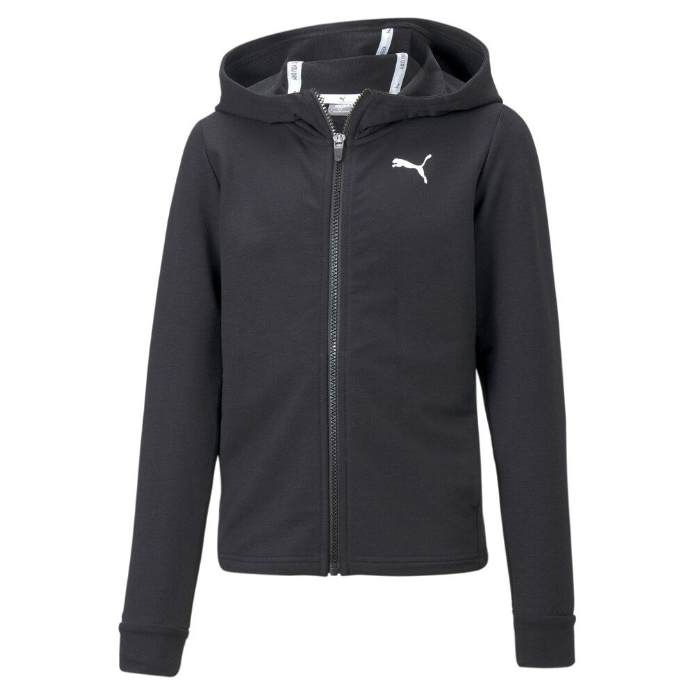 Modern Sports Full Zip Girls' Hoodie | Black - PUMA