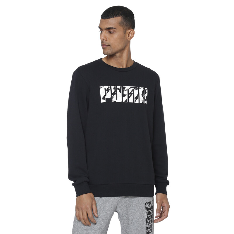 

Men's PUMA Graphic Crew TR, Black