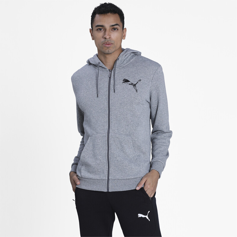 

Men's PUMA Graphic Hooded Jacket, Gray