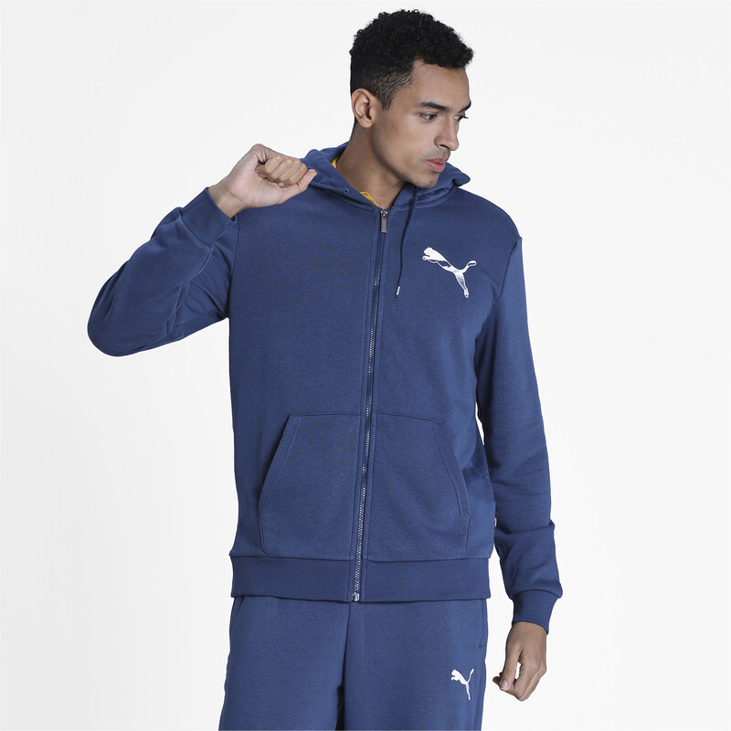 

Men's PUMA Graphic Hooded Jacket, Blue