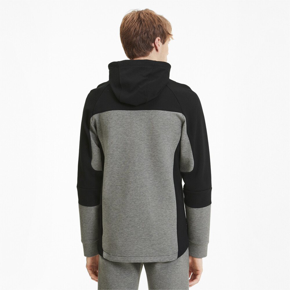 

PUMA - male - Толстовка EVOSTRIPE Hooded Jacket – Medium Gray Heather –, Серый