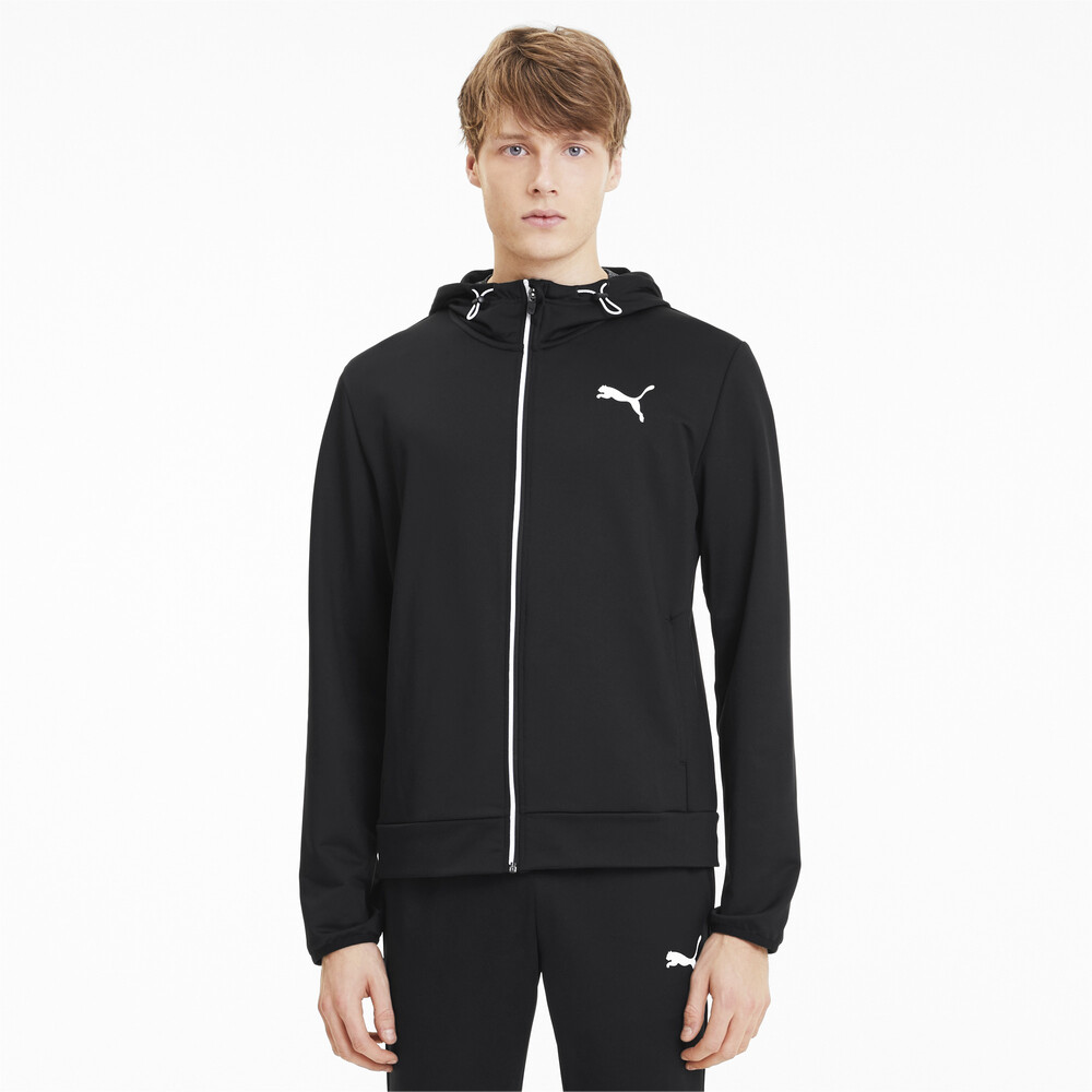 puma exclusive oversized organic cotton rainbow sweatshirt in black