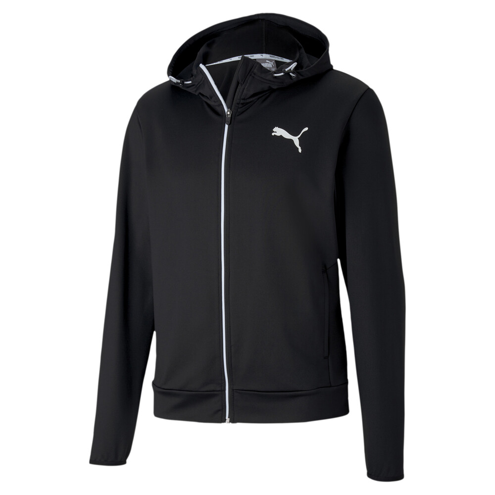 puma black hoodie jacket