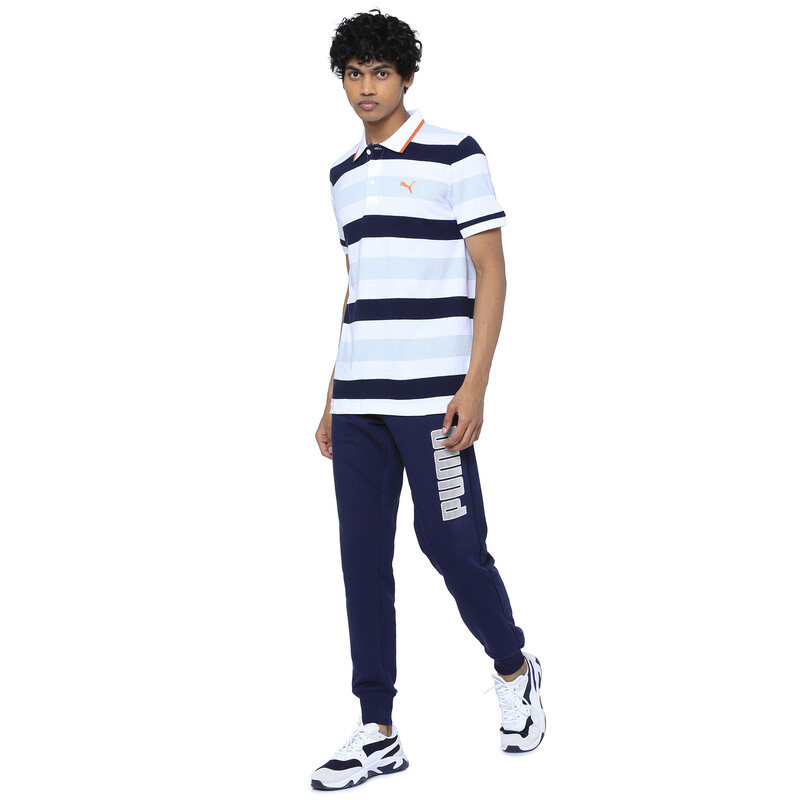 Men's PUMA Striper Polo 1, White