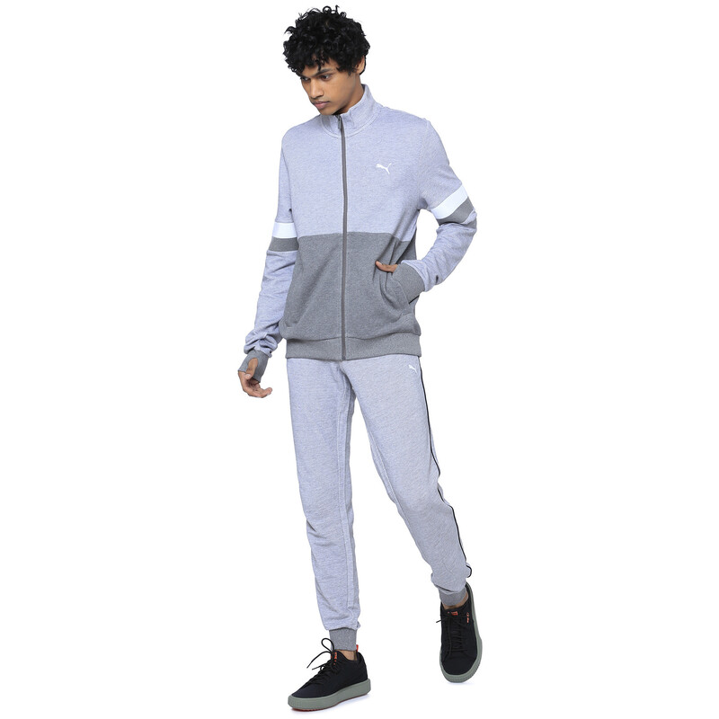 

Men's PUMA Stylized Colorblock Sweat Jacket, Gray