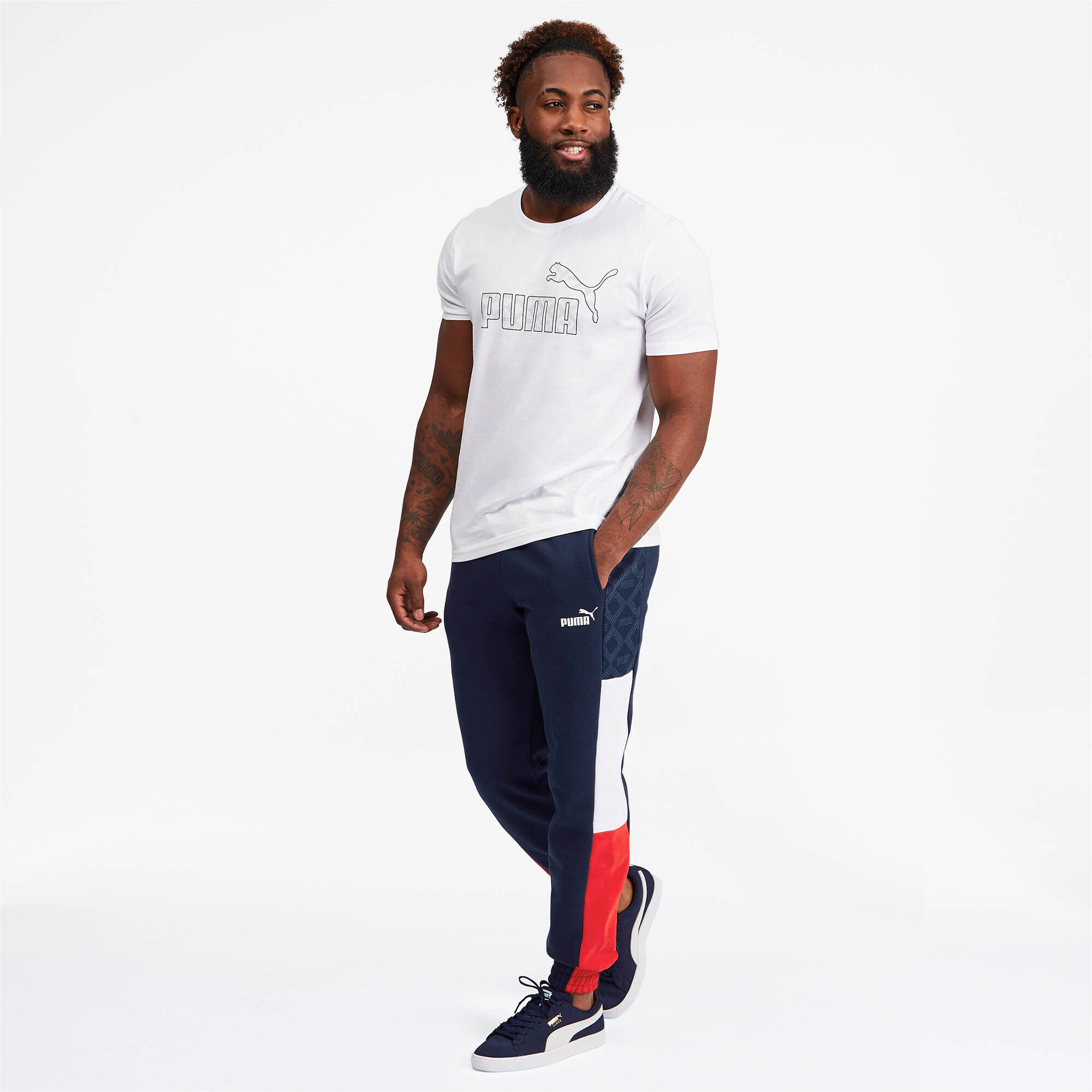 puma men's essential logo sweatpants