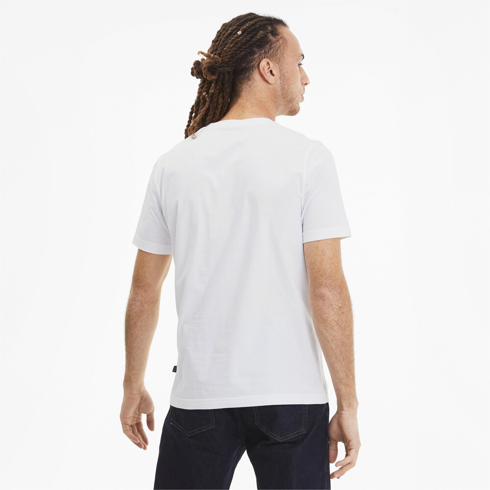 

PUMA - male - Футболка Flock Graphic Tee – Puma White –, Белый