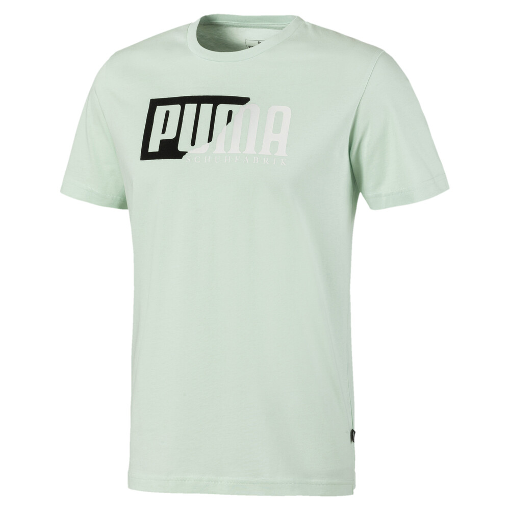 

PUMA - male - Футболка Flock Graphic Tee – Mist Green –, Зеленый