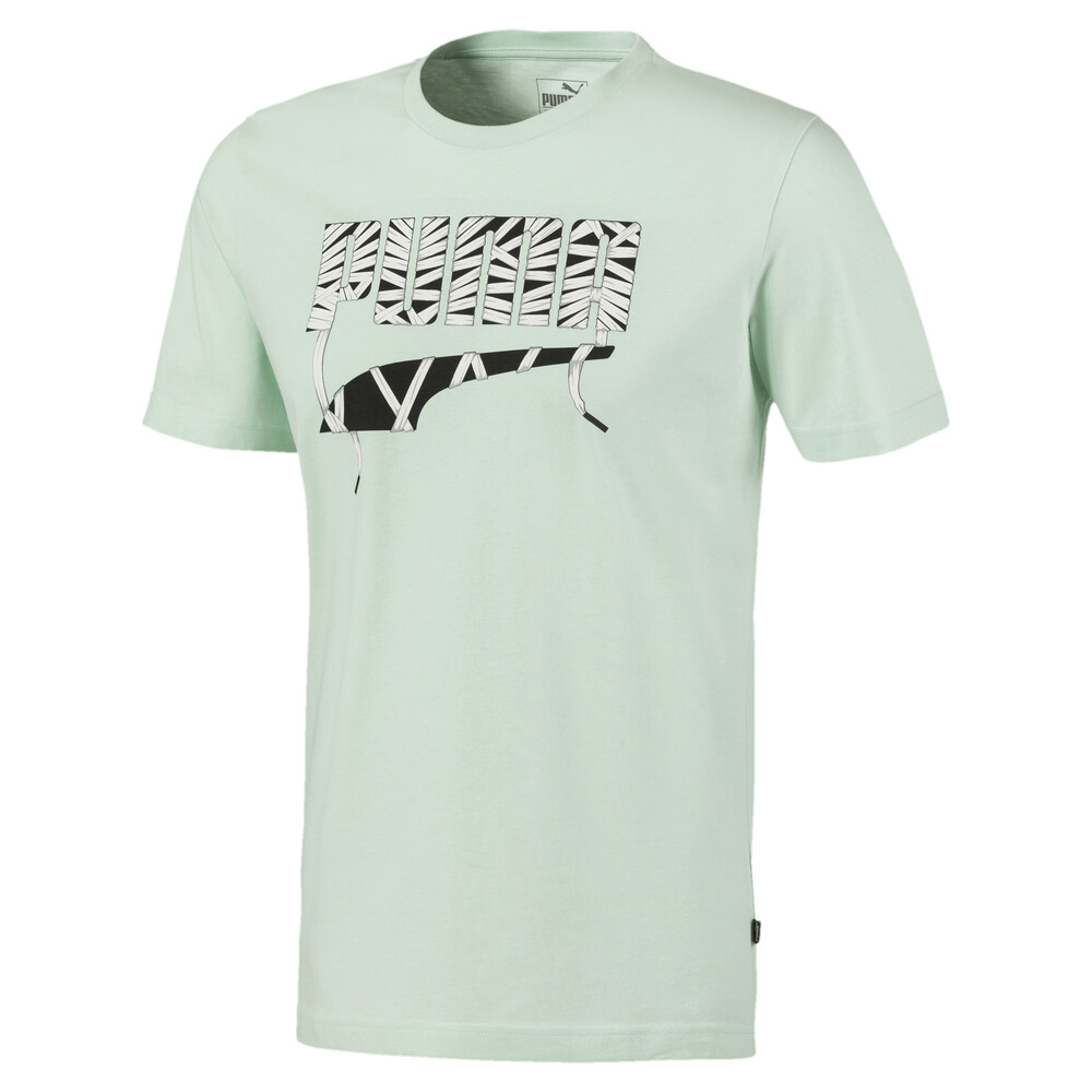 

PUMA - male - Футболка Lace Graphic Tee – Mist Green –, Зеленый