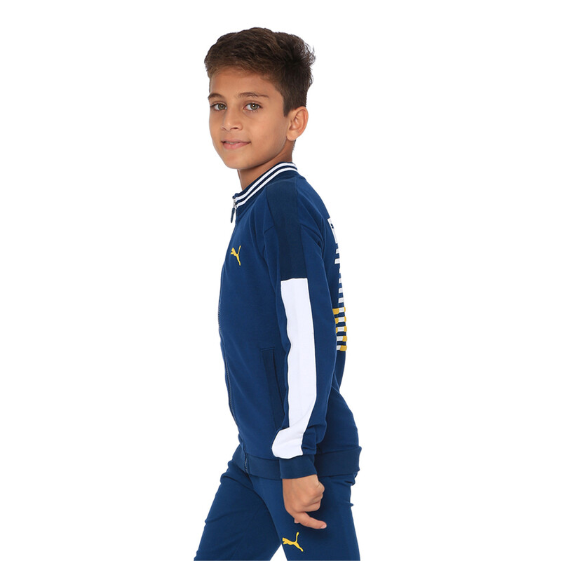 

PUMA X One8 Kid's Knitted Sweat Jacket, Blue