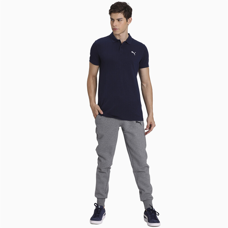 

Men's PUMA Essential Short Sleeve Polo Shirt, Purple