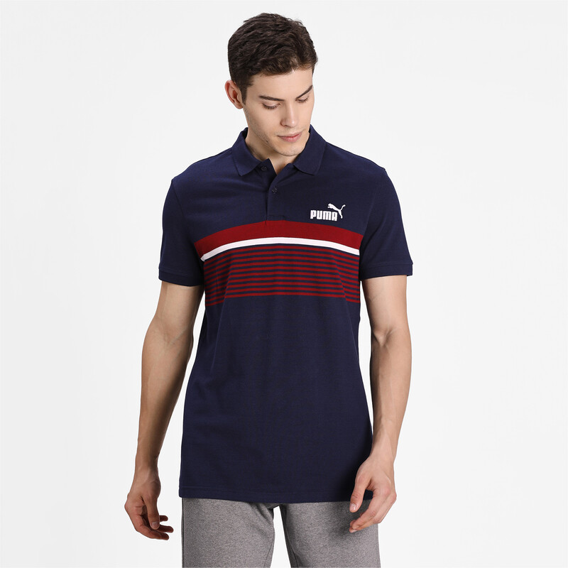 

Men's PUMA ESS+ Stripe Polo