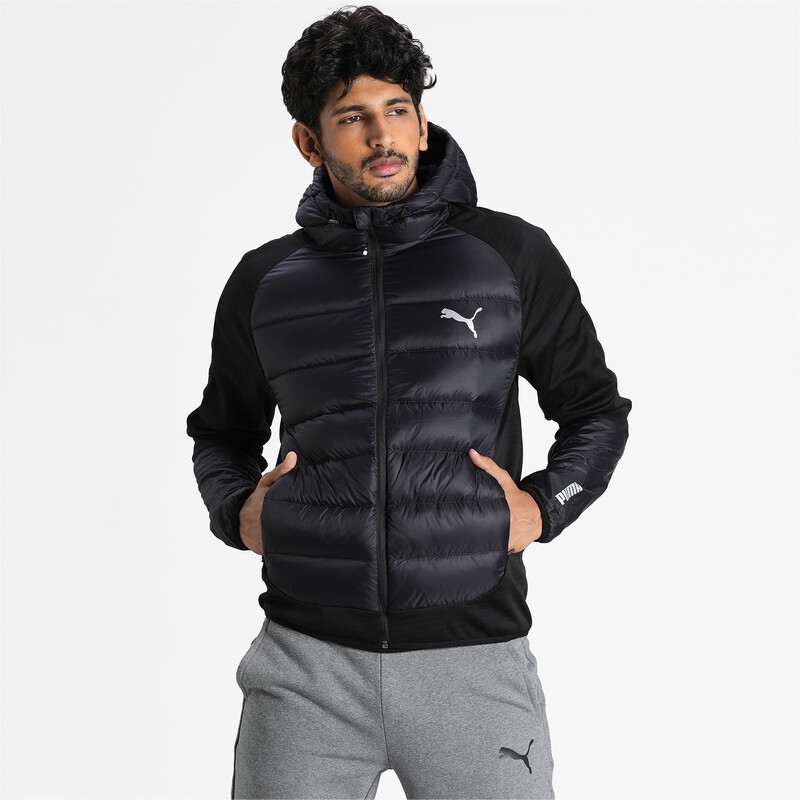 

Men's PUMA Hybrid Water Repellent Down Jacket, Black