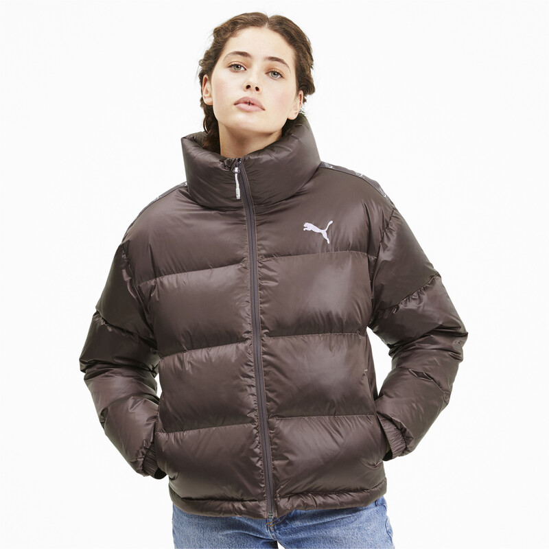 

Women's PUMA Shine Relaxed Fit Down Jacket, Foxglove