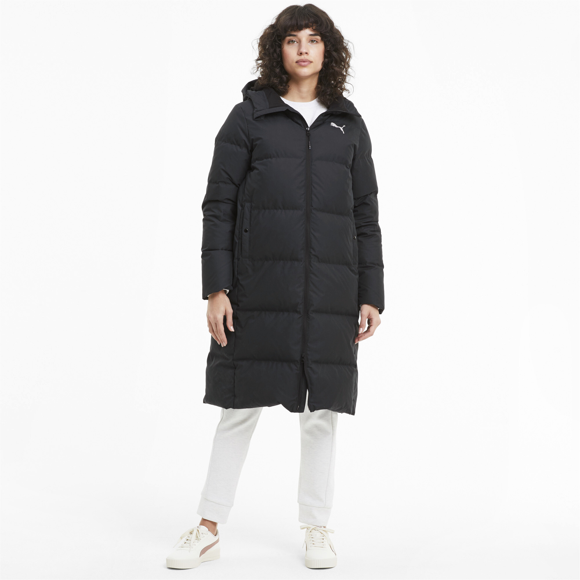 puma longline down coat