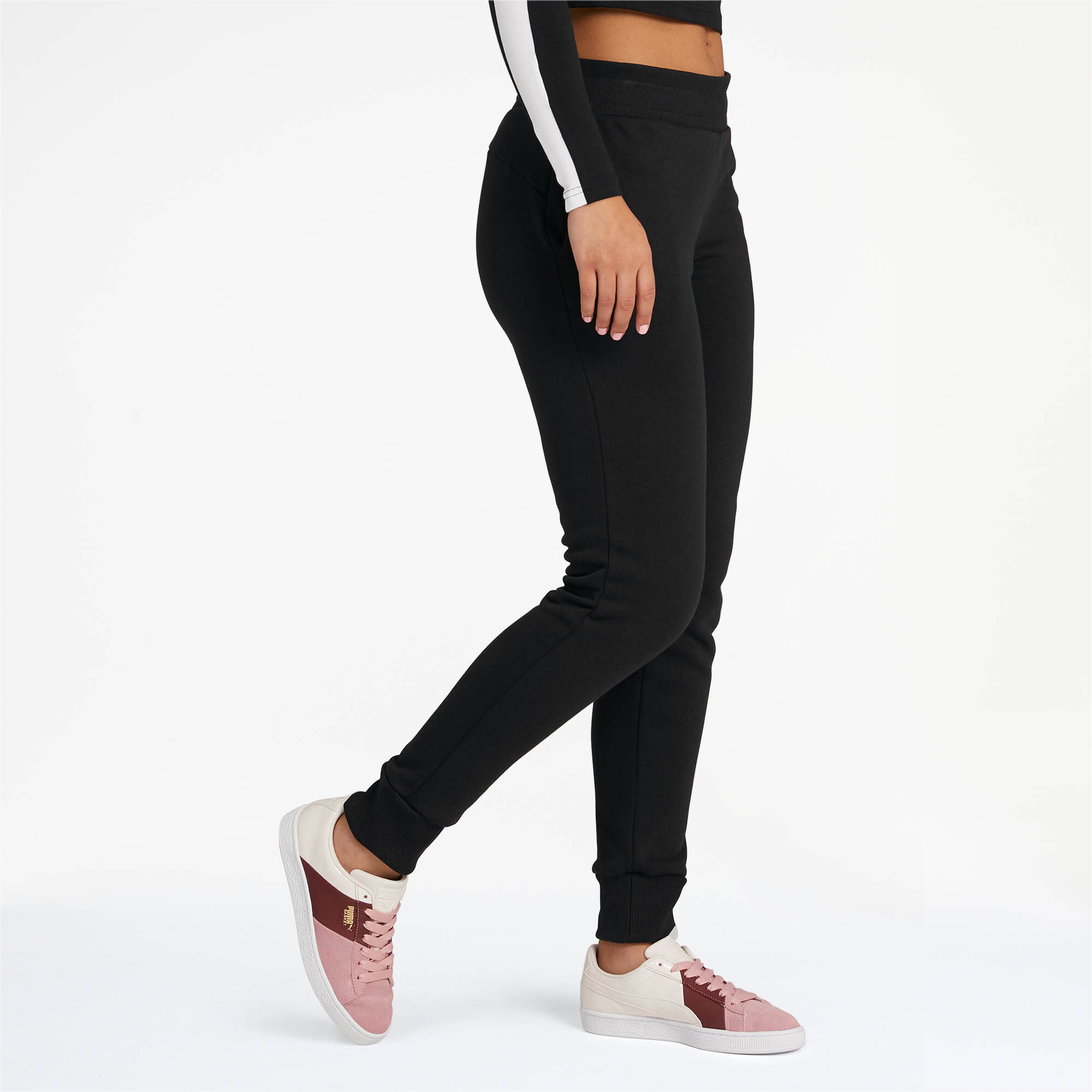 puma core fleece track pants womens