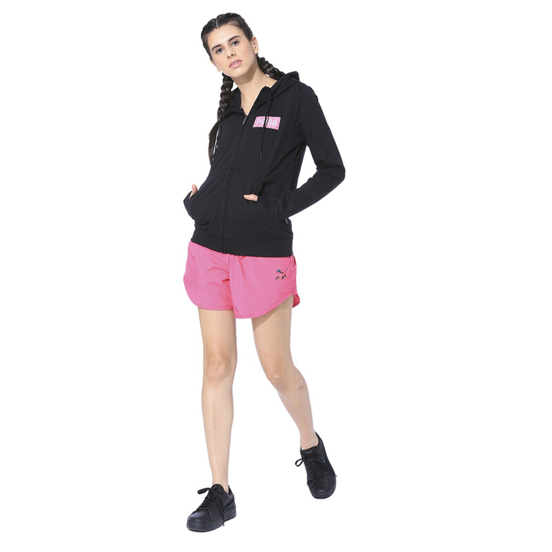 

Women's PUMA Womens Graphic Fz Hoody I, Black