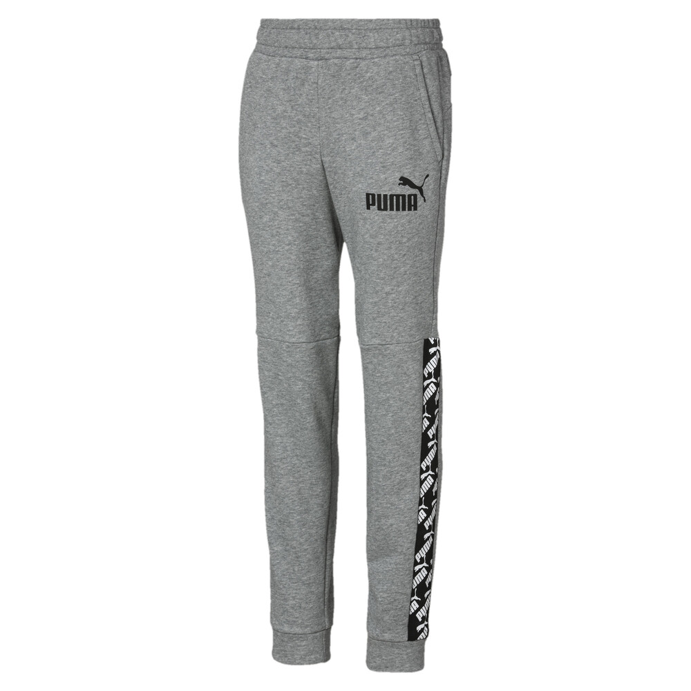 

PUMA - male - Штаны Amplified Boys' Sweatpants – Medium Gray Heather –, Серый