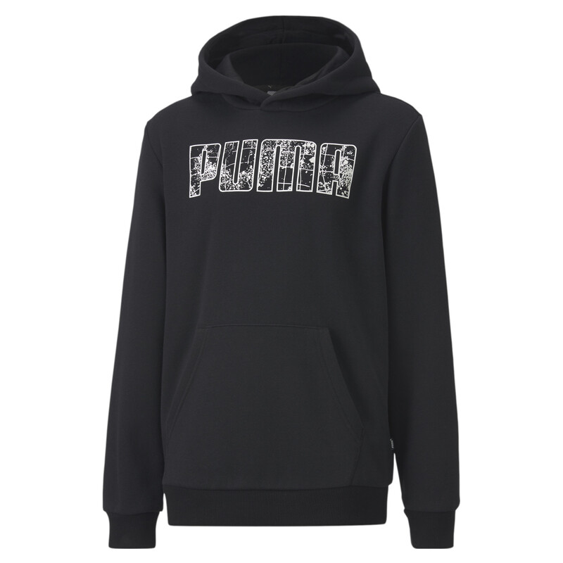 

PUMA Graphic Kid's Hoodie, Black