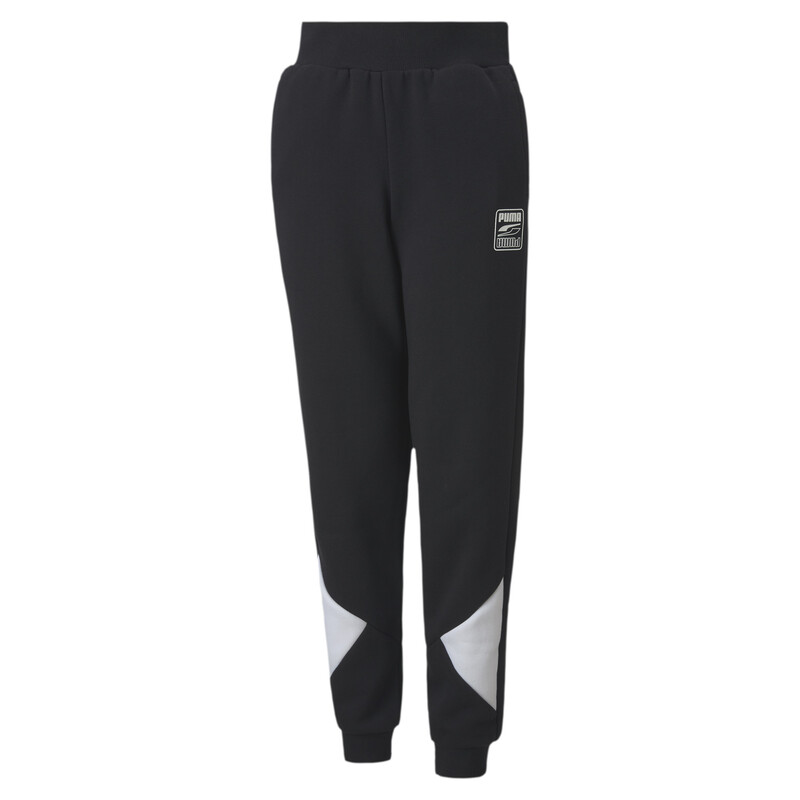 PUMA Rebel Block Knitted Boy's Sweat Pants, Black