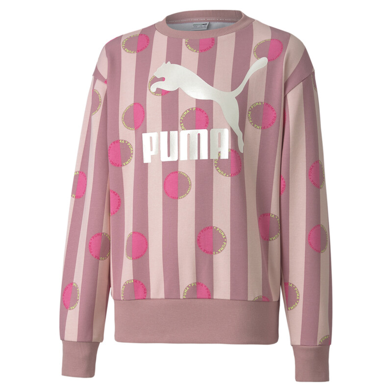 

PUMA Classics Candy Kid's Crew T-Shirt, Foxglove