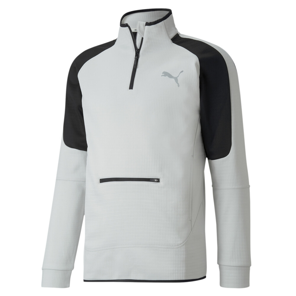 

PUMA - male - Толстовка EVOSTRIPE Half-Zip – Vaporous Gray –, Серый