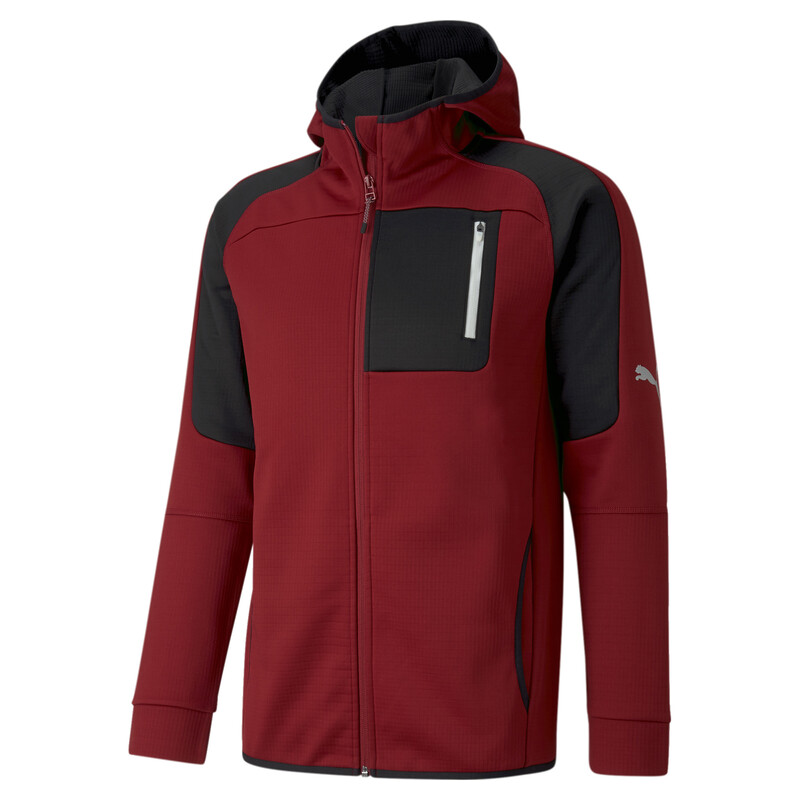 

Men's PUMA Evostripe warmCELL Full Zip Hoodie, Red
