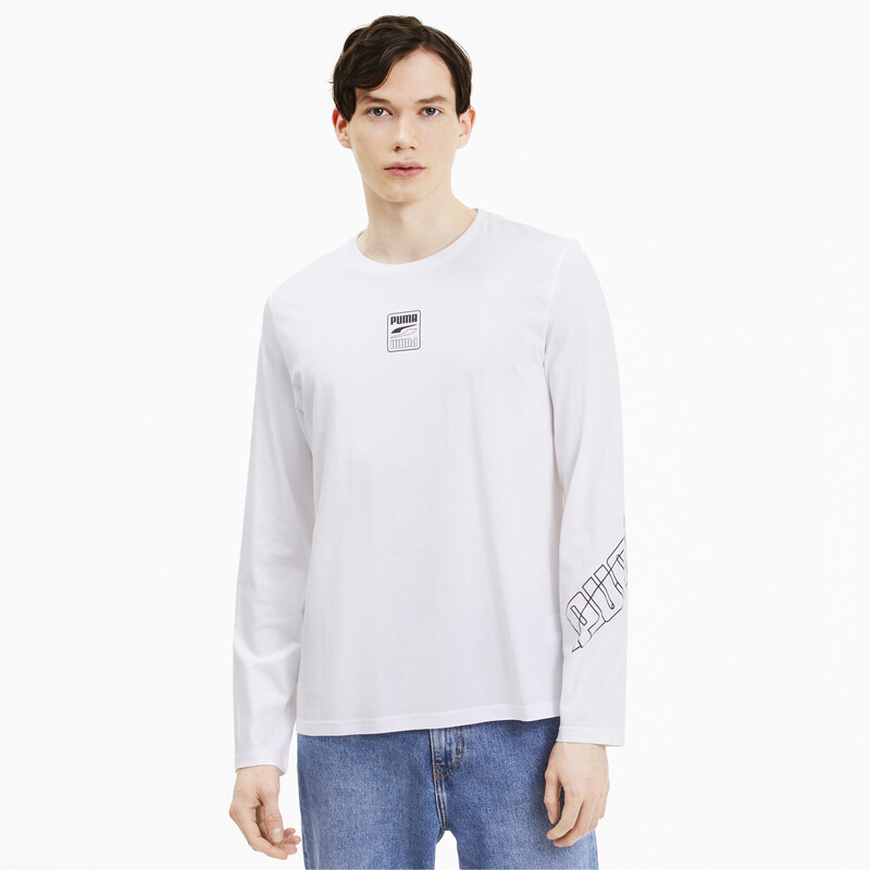 

Men's PUMA Rebel Long Sleeve Relaxed Fit T-Shirt