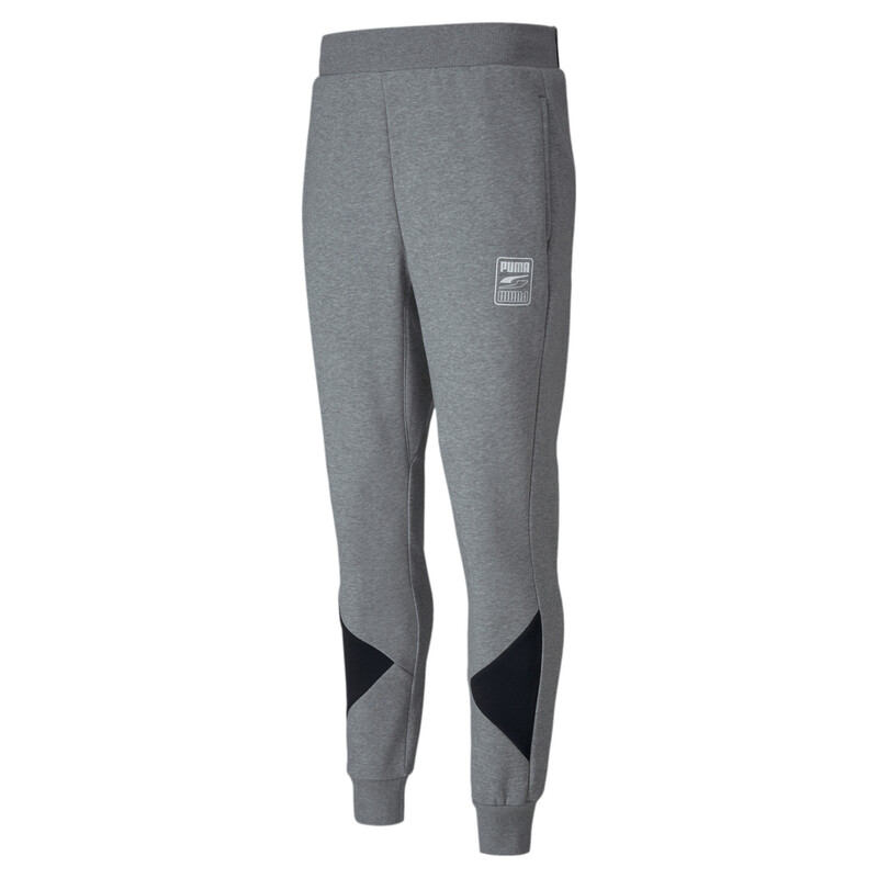 

Men's PUMA Rebel Block Regular Fit Knitted Pants, Gray