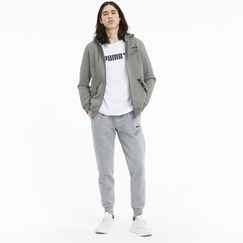 

PUMA - male - Толстовка Amplified FZ Hoodie – Medium Gray Heather –, Серый