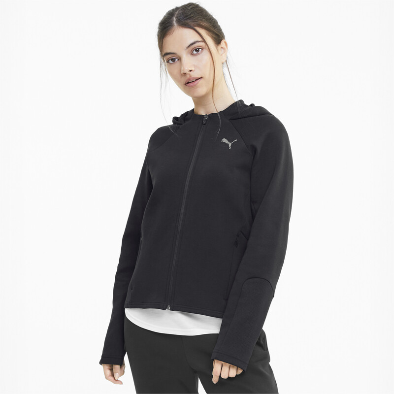 

Women's PUMA Evostripe Full Zip dryCELL Regular Fit Hoodie, Black