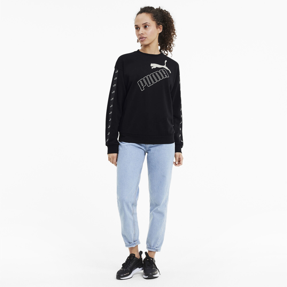 

PUMA - female - Толстовка Amplified Crew – Puma Black –, Черный