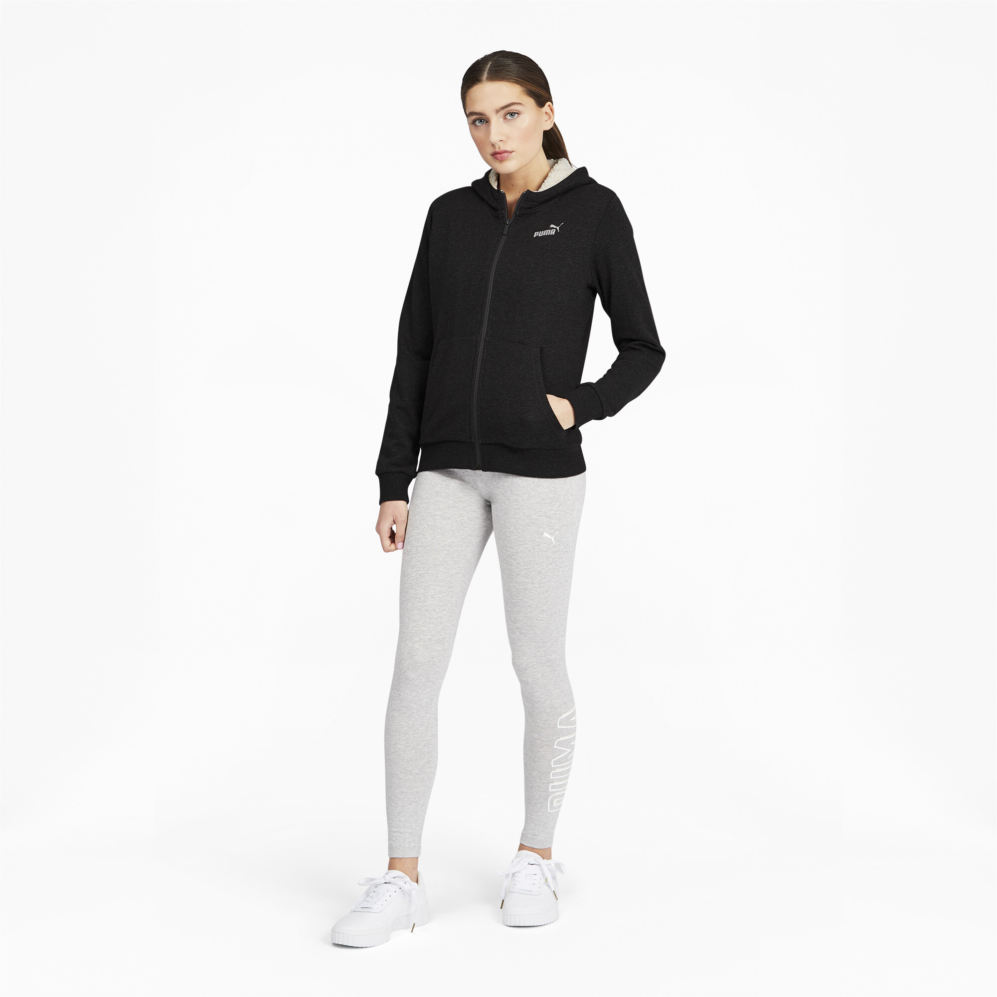 puma sherpa hoodie womens