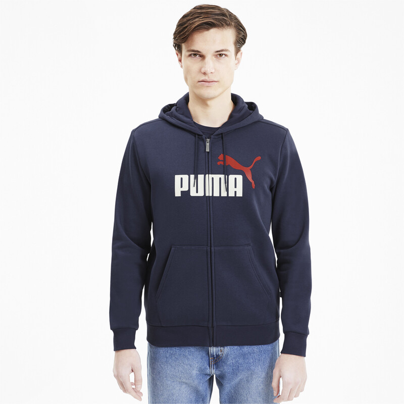 

Men's PUMA Essentials Full Zip Hoodie, Purple