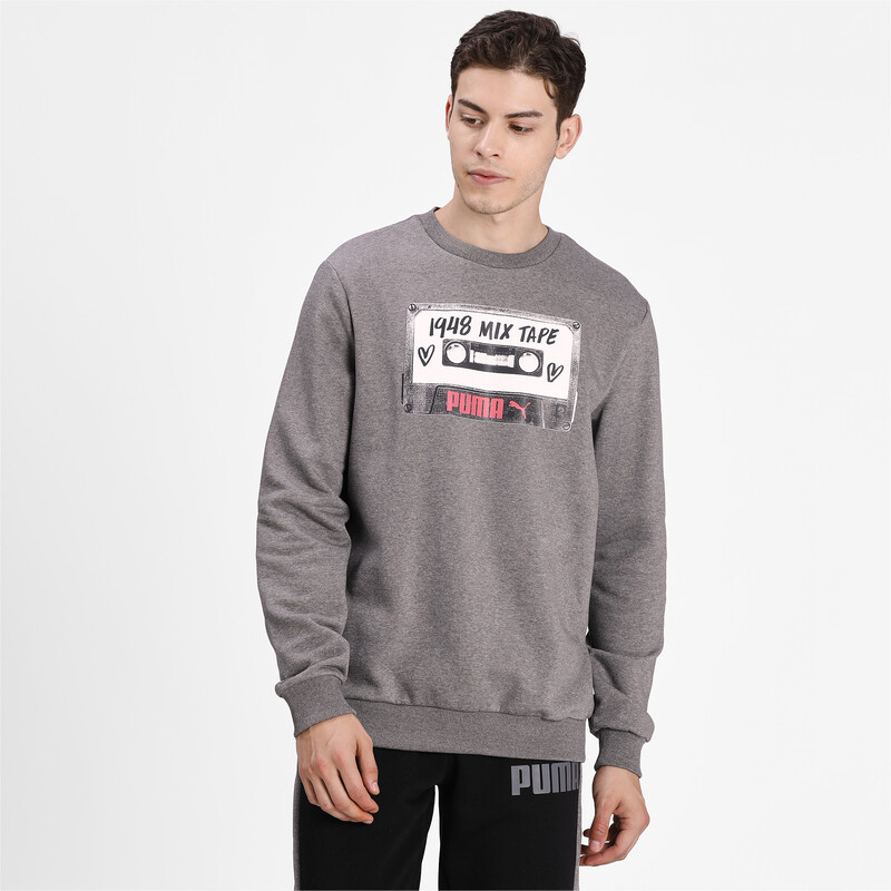 

Men's PUMA Graphic Crew Sweat Shirt, Gray