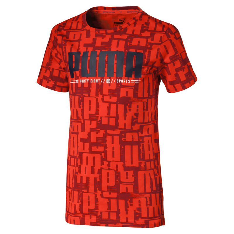 

PUMA Active Sports Printed Boy's T-shirt, Red