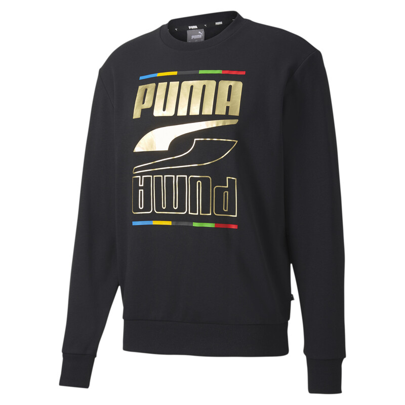 

Men's PUMA The Rebel Crew 5 Continents Regular Fit Sweat Shirt, Black