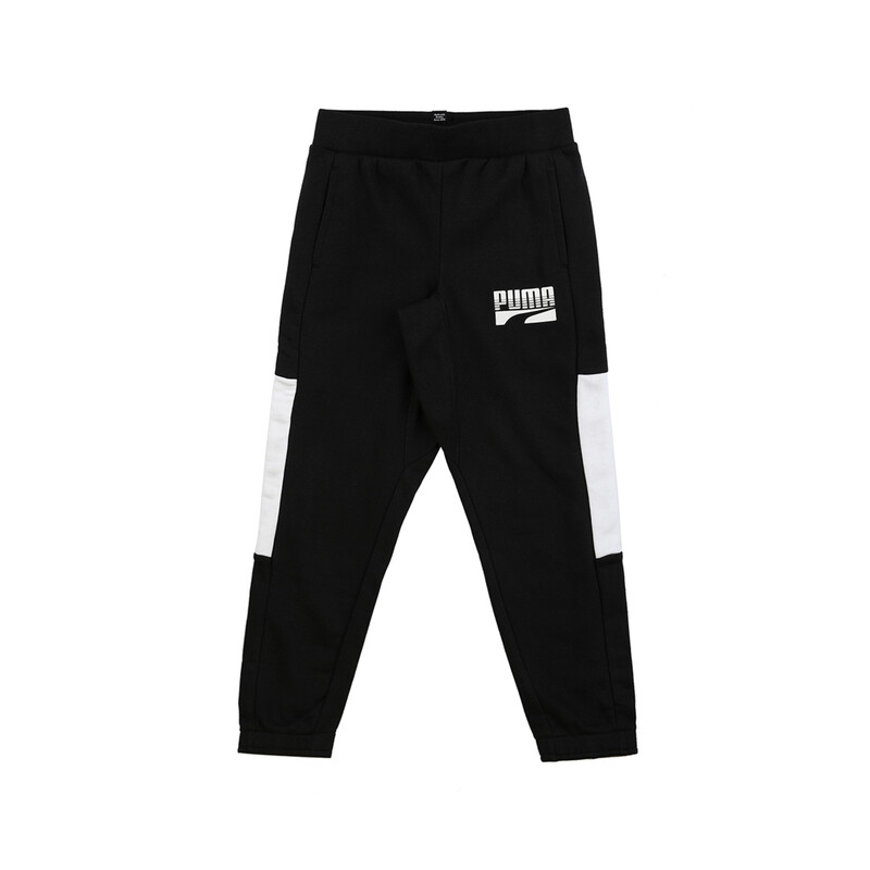 

PUMA Rebel Block Kid's Sweatpants, Black