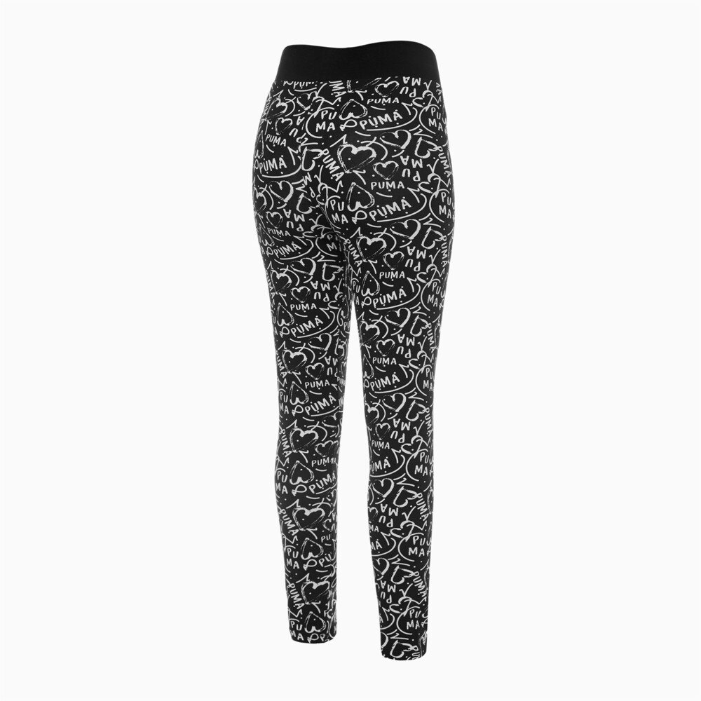 

PUMA - female - Детские леггинсы AOP Leggins – Puma Black –, Черный