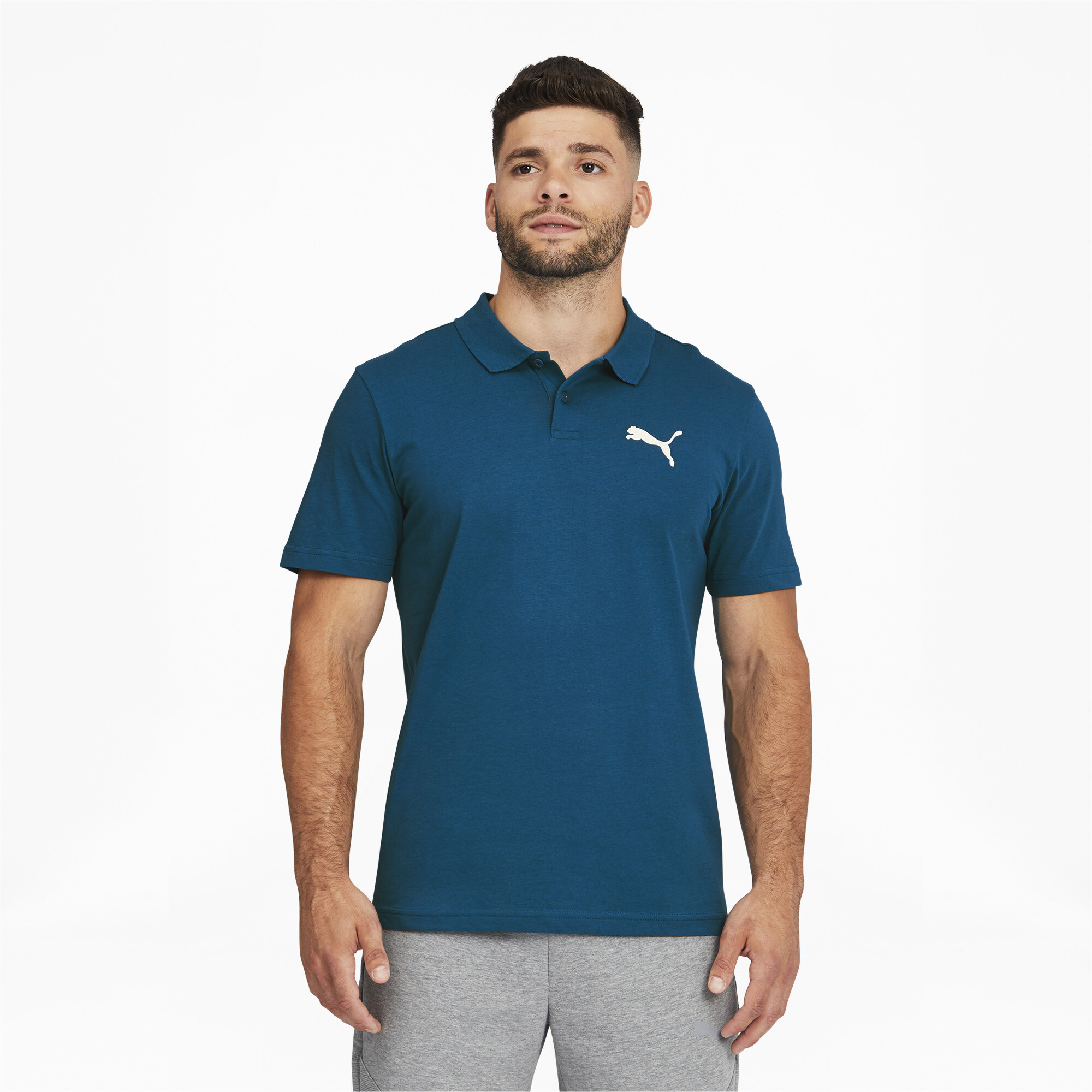 PUMA Men's Essentials Jersey Polo eBay