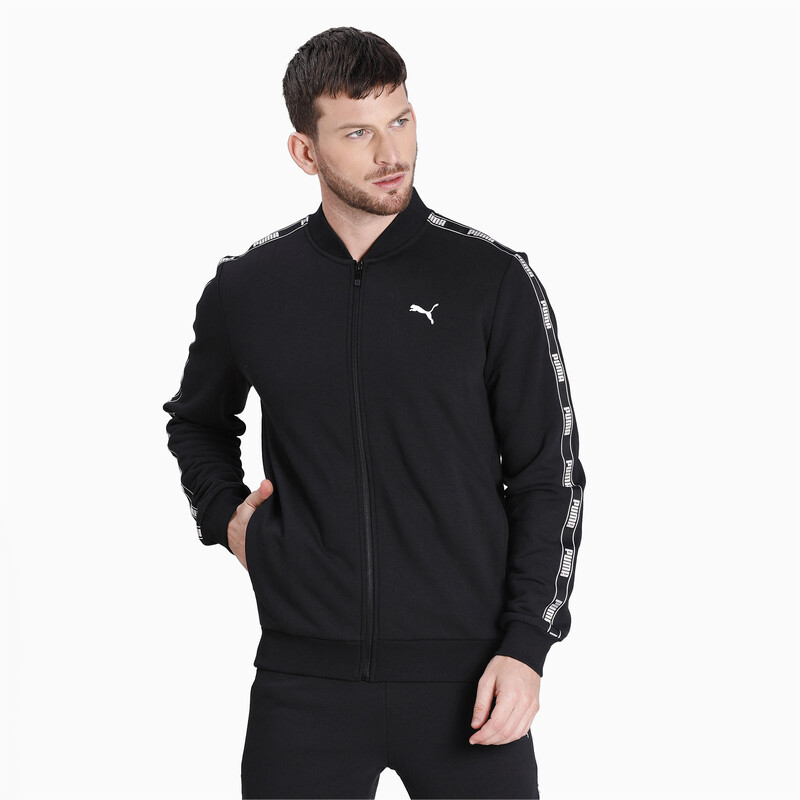 

Men's PUMA Tape Full-Zip Jacket, Black