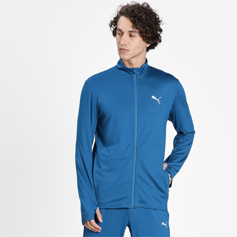 

Men's PUMA Active Polyester Jacket, Black/blue