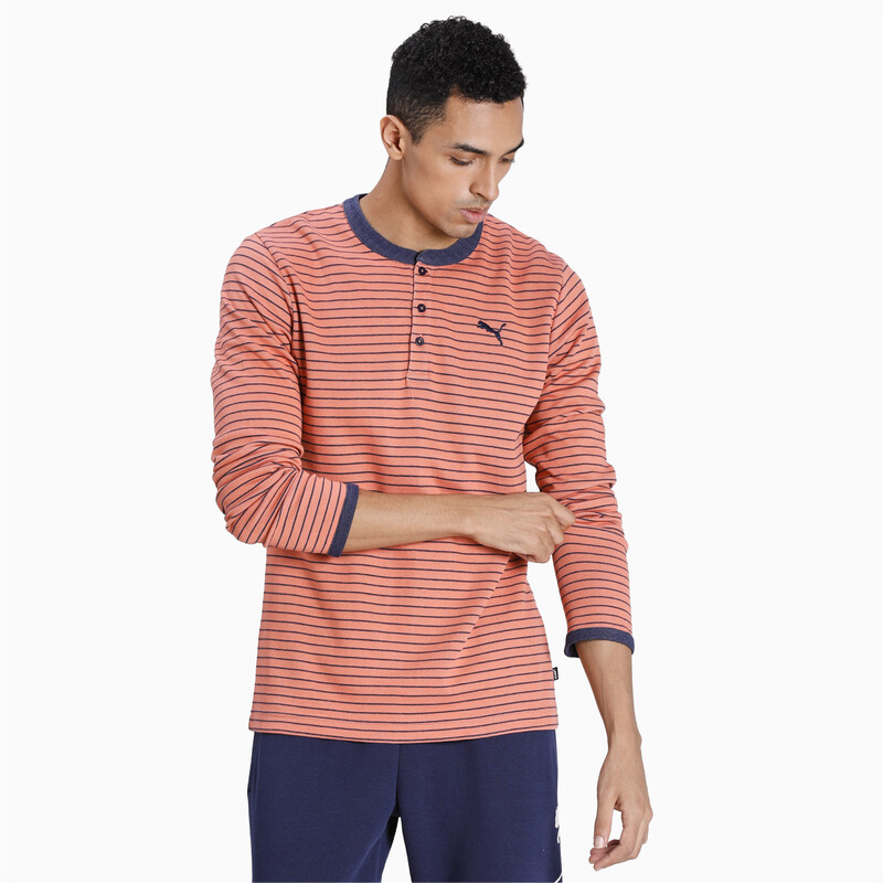 

PUMA Striped Long Sleeves T-Shirt, Purple/coral