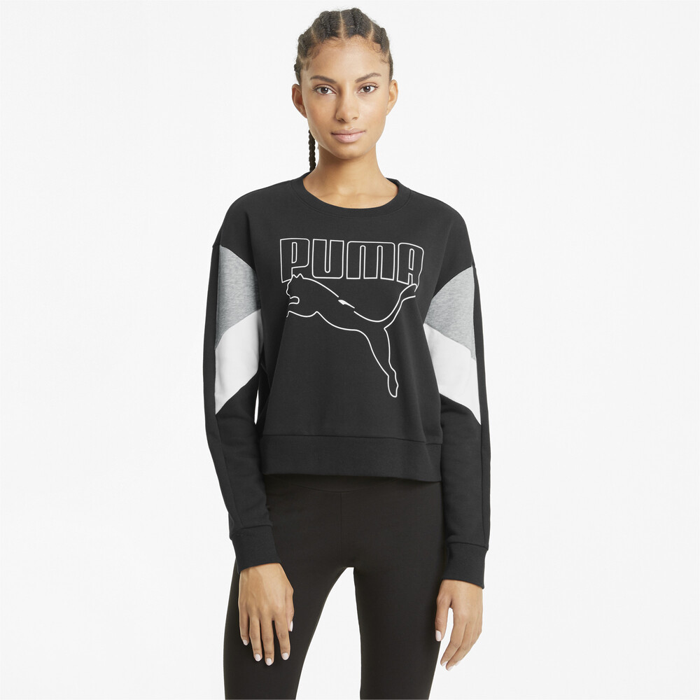 фото Толстовка rebel crew neck women's sweater puma