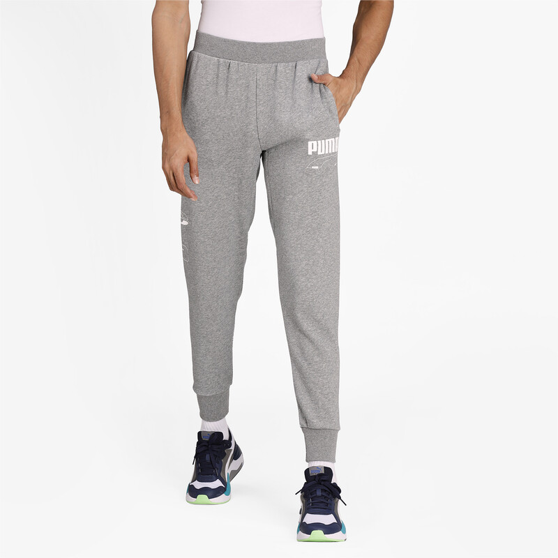 Men's PUMA Rebel Sweatpants, Gray