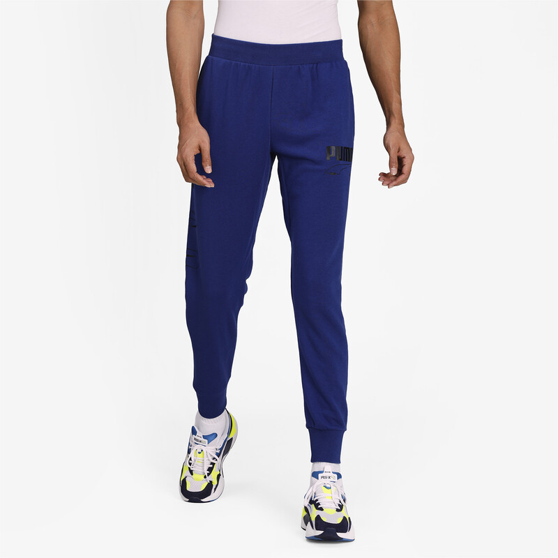 

Men's PUMA Rebel Sweatpants, Black/blue