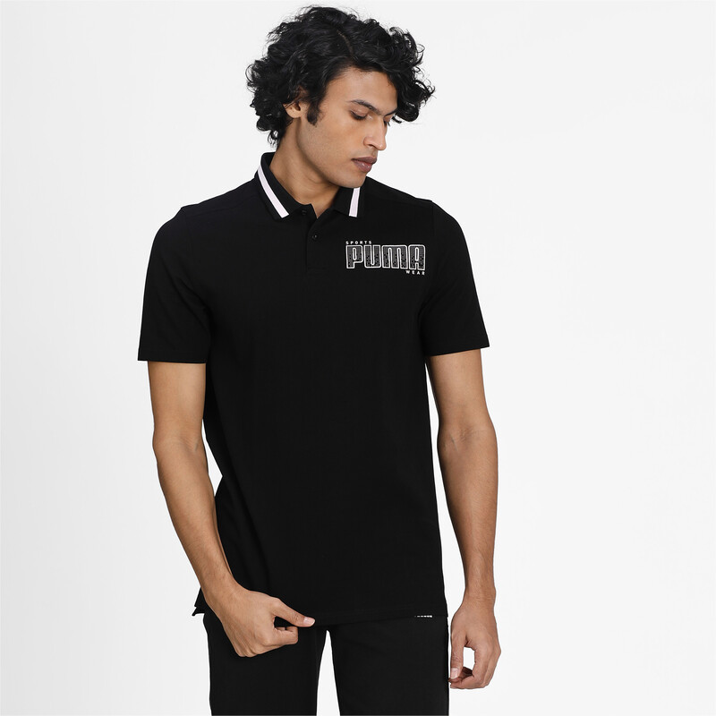 

Men's PUMA Athletics Polo Shirt, Black