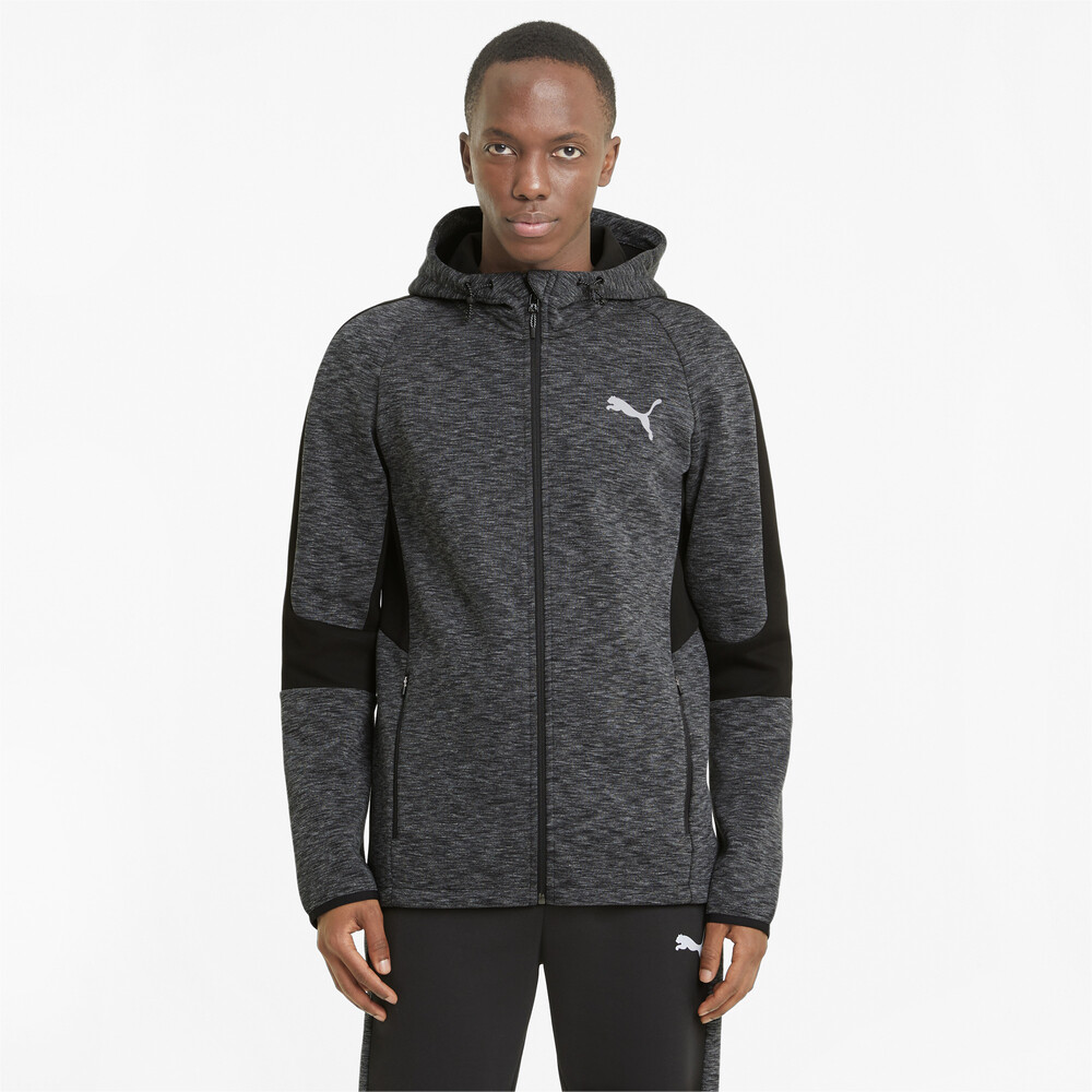 Evostripe Full-Zip Men's Hoodie | Black - PUMA