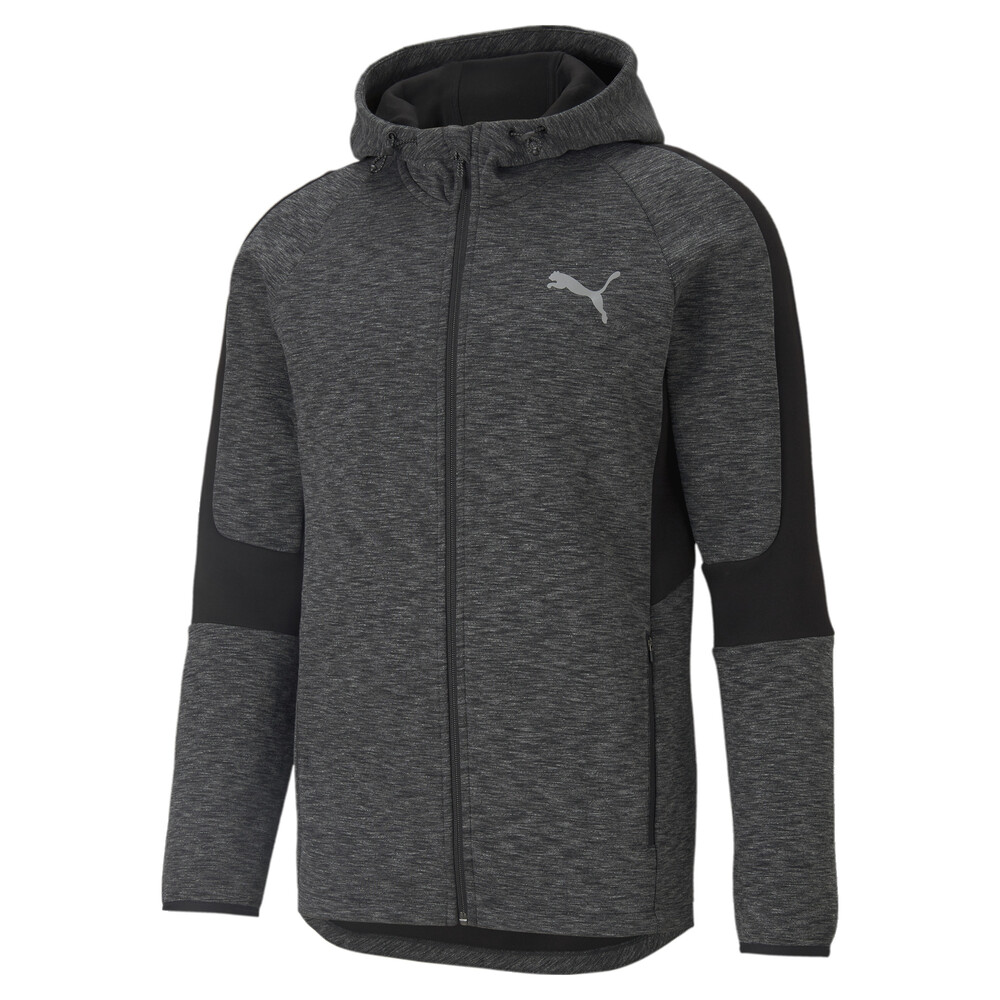 Evostripe Full-Zip Men's Hoodie | Black - PUMA