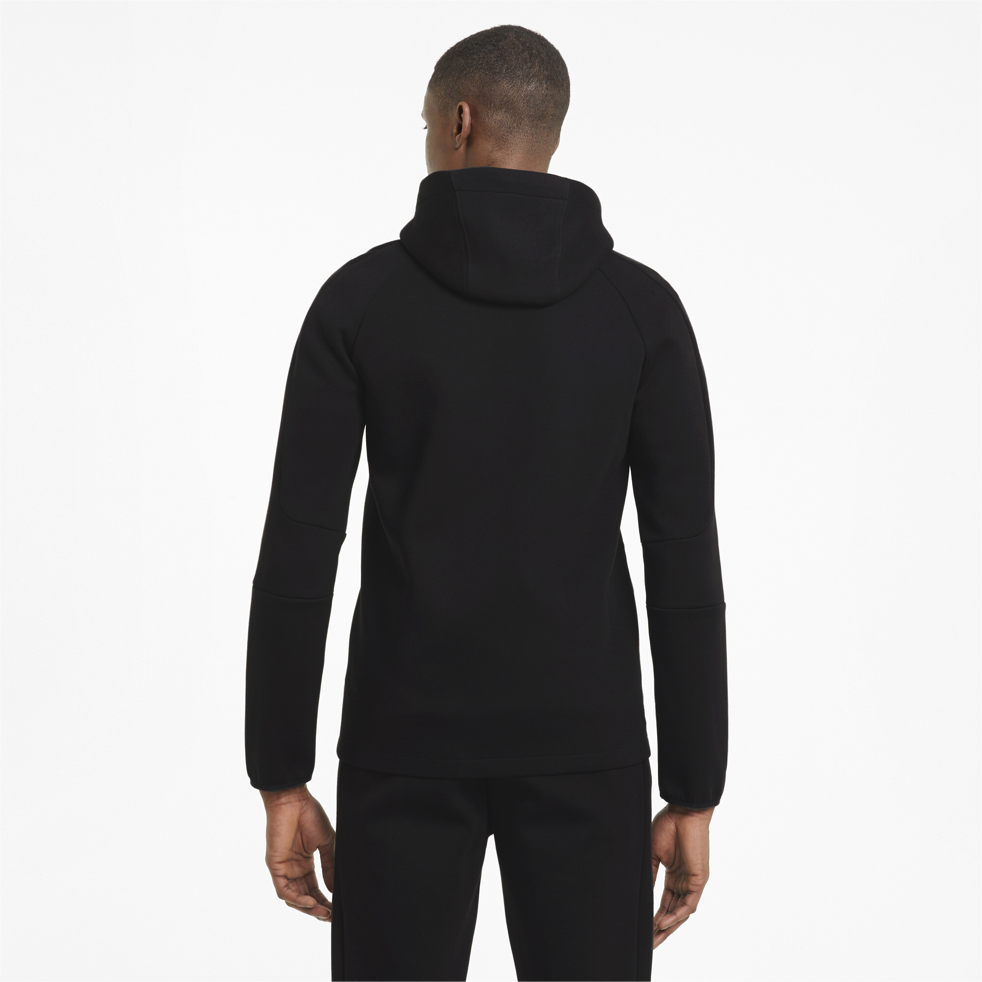 Men's PUMA Evostripe Full-Zip Hoodie In Black, Size XL